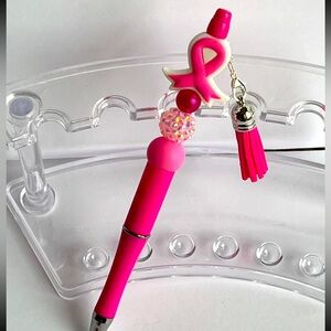 Pink Breast Cancer Survivor Bling Handmade Writing Pen